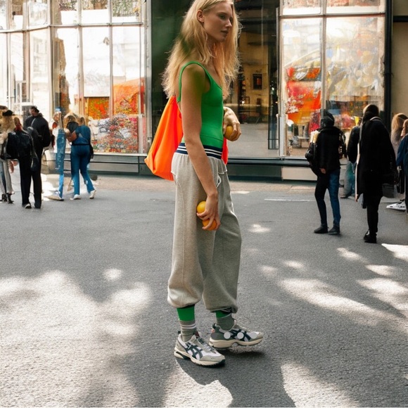 NEW FREE PEOPLE “GOOLIE PANTS WITH COLOR BLOCK WAIST&CUFFS - Picture 5 of 10